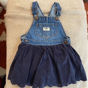 OshKosh Overalls with Eyelets + Cat & Jack Tee